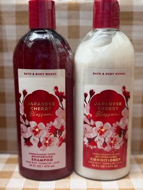 NEW B&BW Japanese Cherry Blossom Shampoo and Conditioner Set - sealed